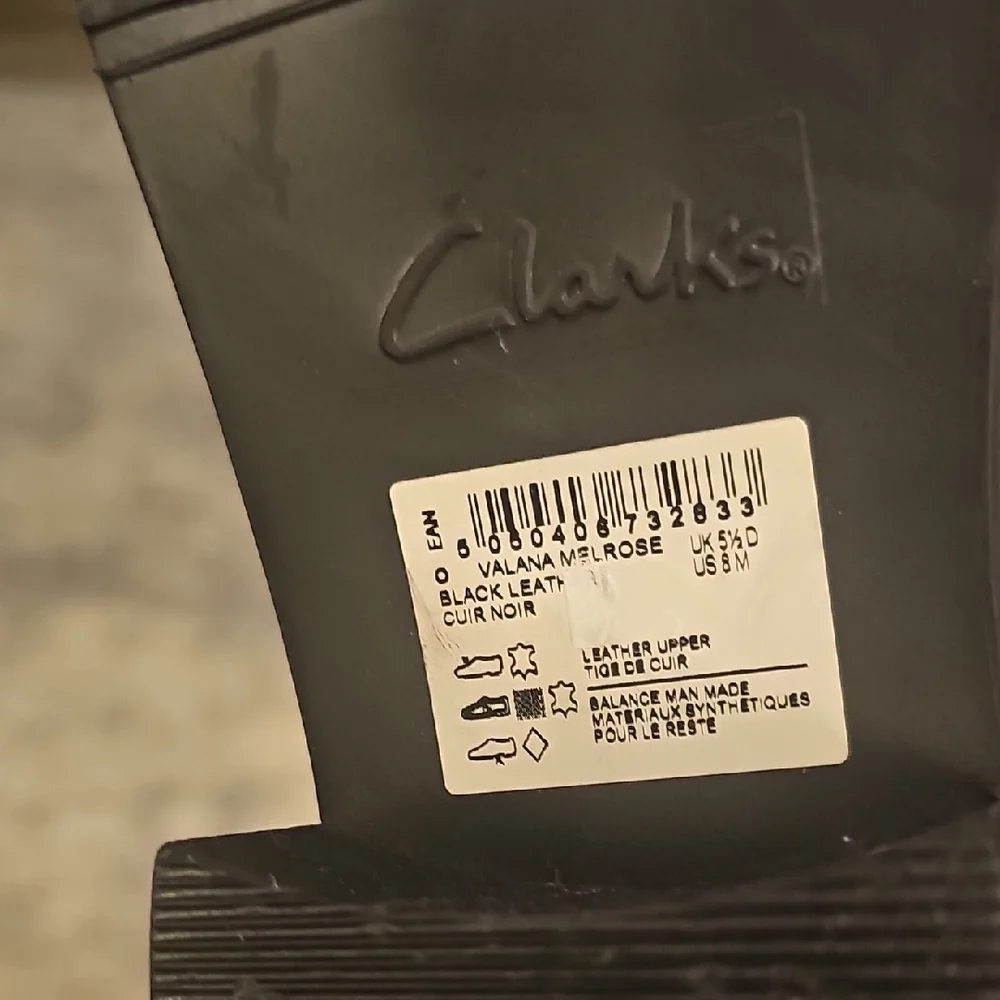 Clarks Women's Knee-high Boots VALANA MELROSE In Black Leather
